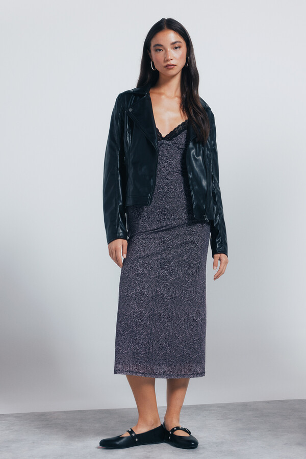 Springfield Chamarra motera  negro