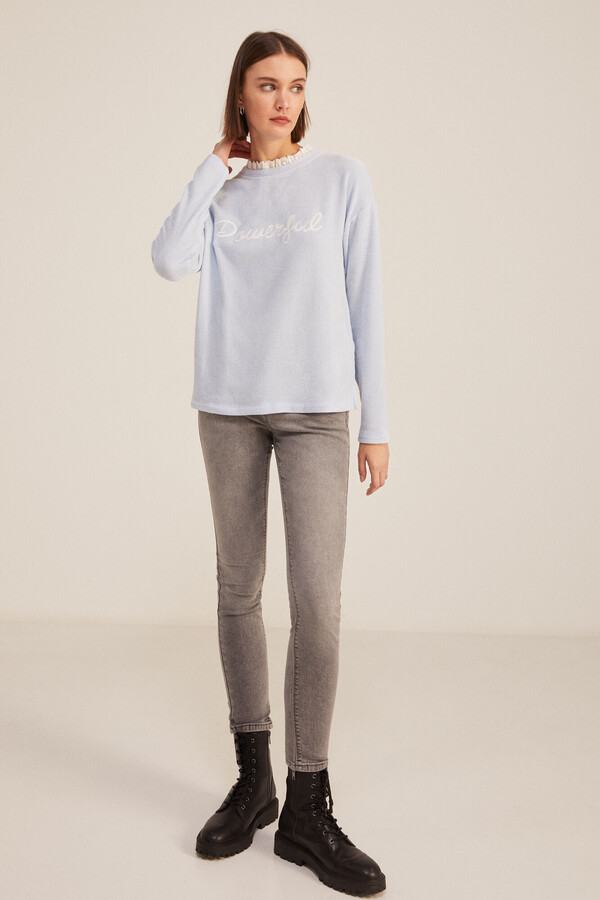 Springfield Sudadera "Powerful" azul indigo