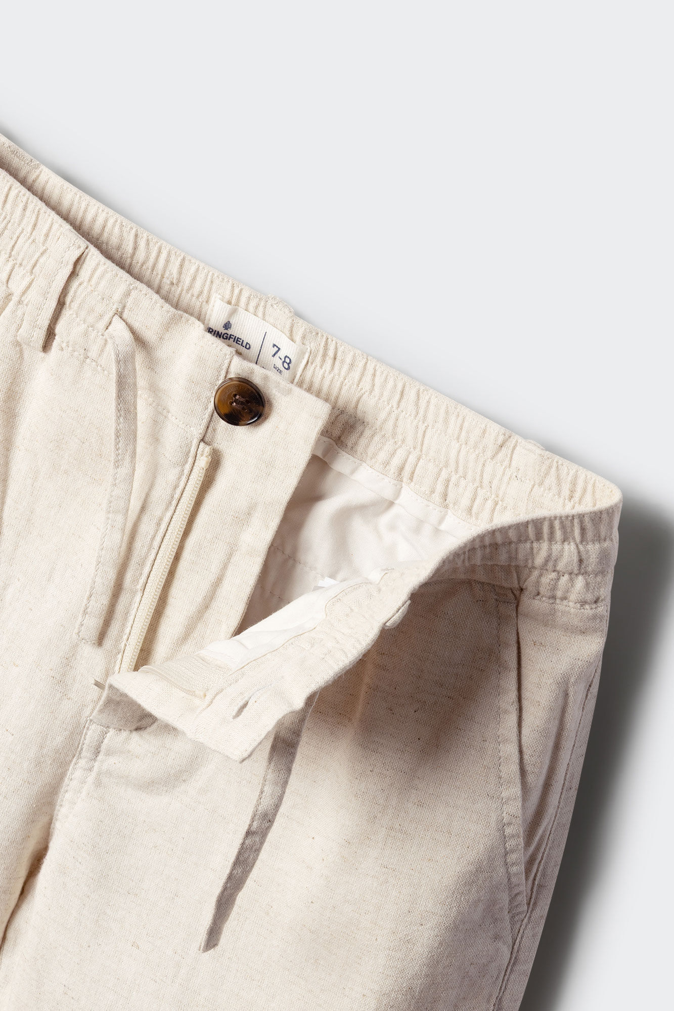 Springfield Kids Pantal&oacute;n para ni&ntilde;o de lino blanco