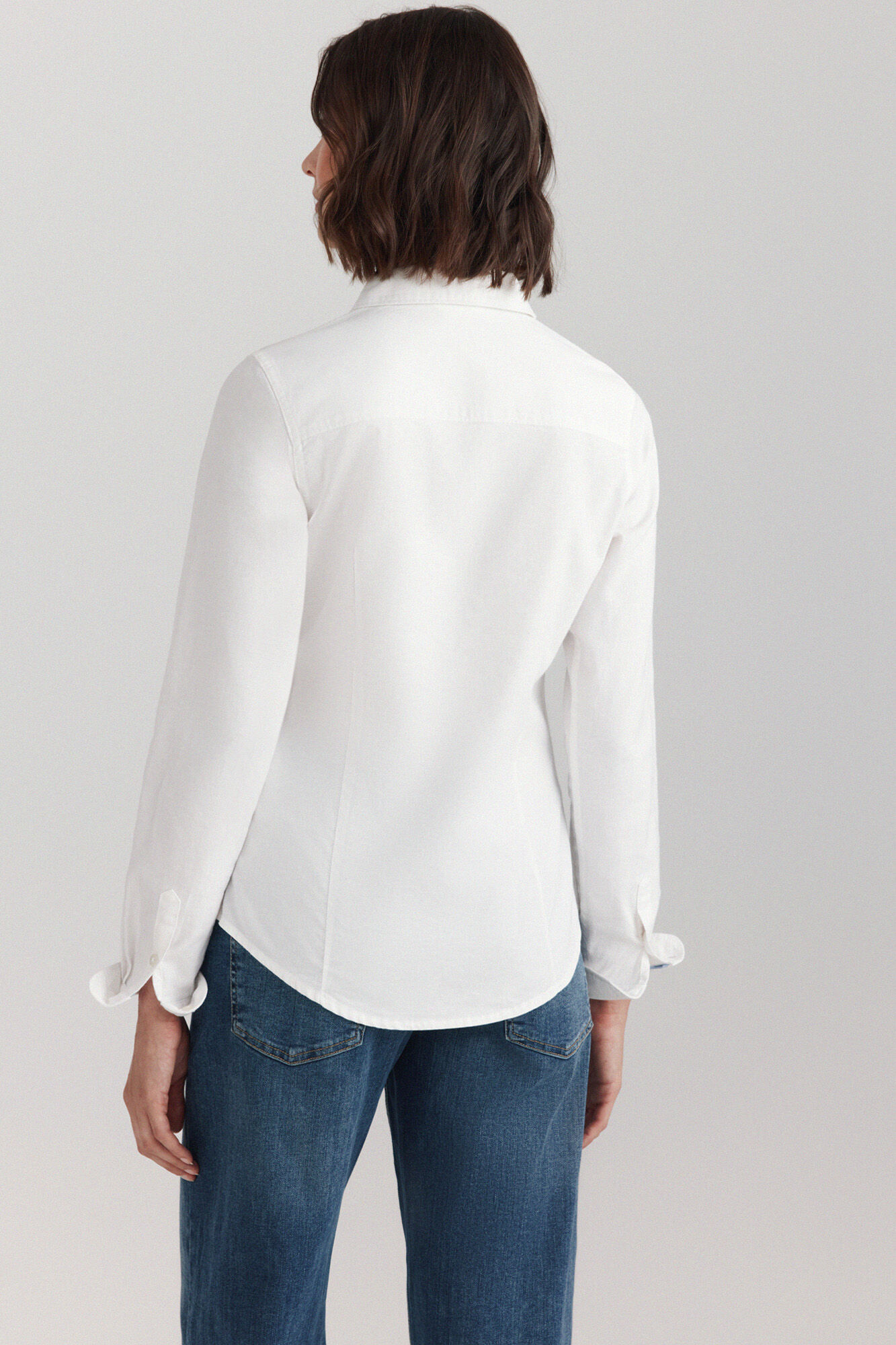 Springfield Blusa b&aacute;sica oxford natural