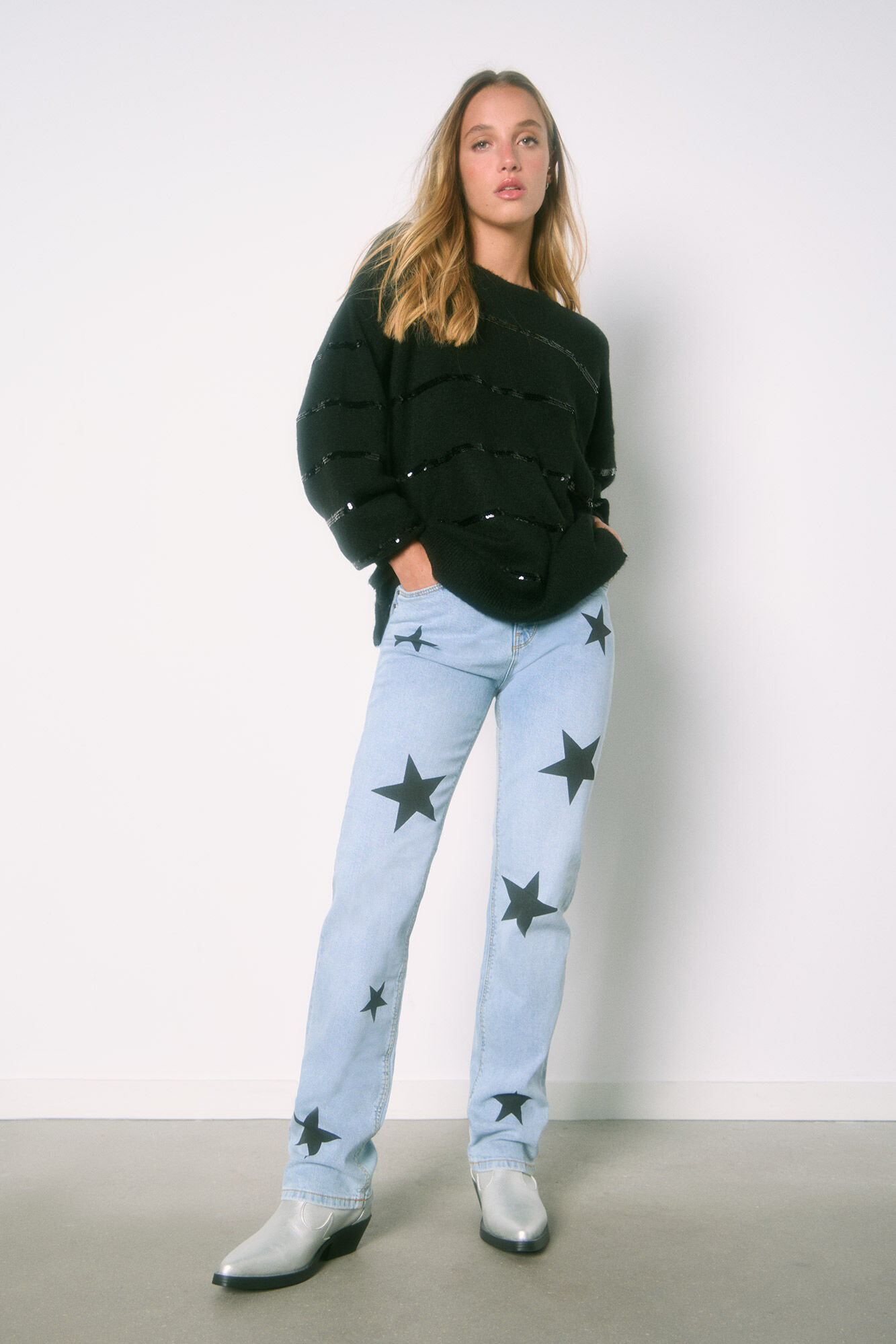 High Spirits Jeans Straight "Stellar" azul