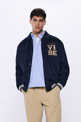 Springfield Chamarra varsity efecto ante azul