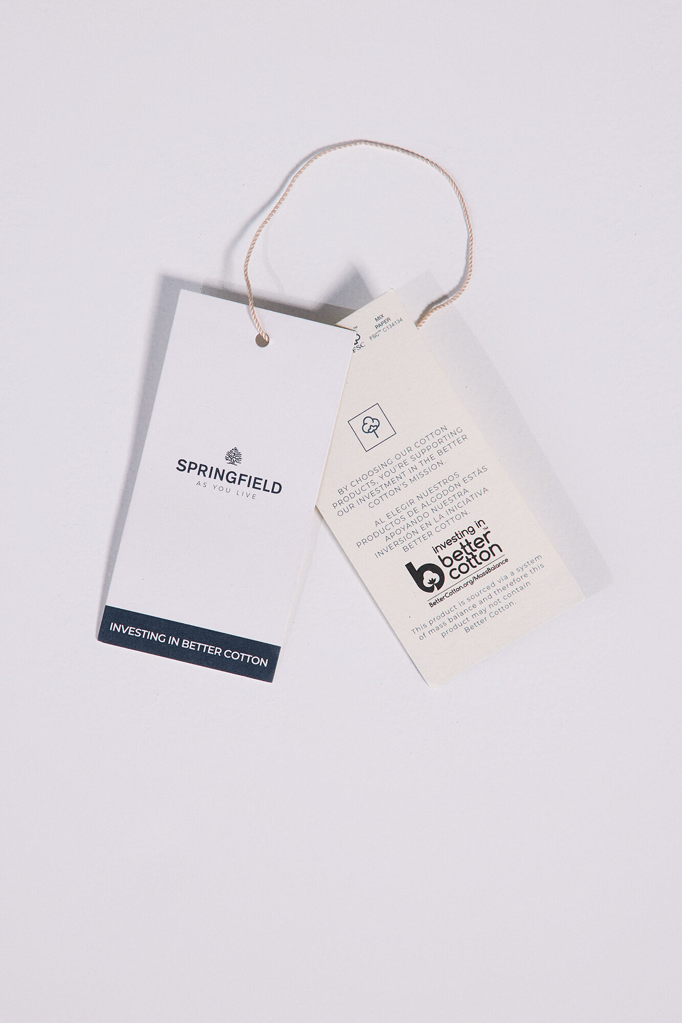 Springfield Playera gr&aacute;fica algod&oacute;n manga vuelta azulado