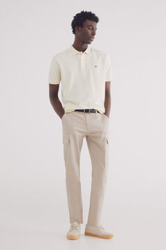 Springfield Polo piqué básico regular fit amarillo