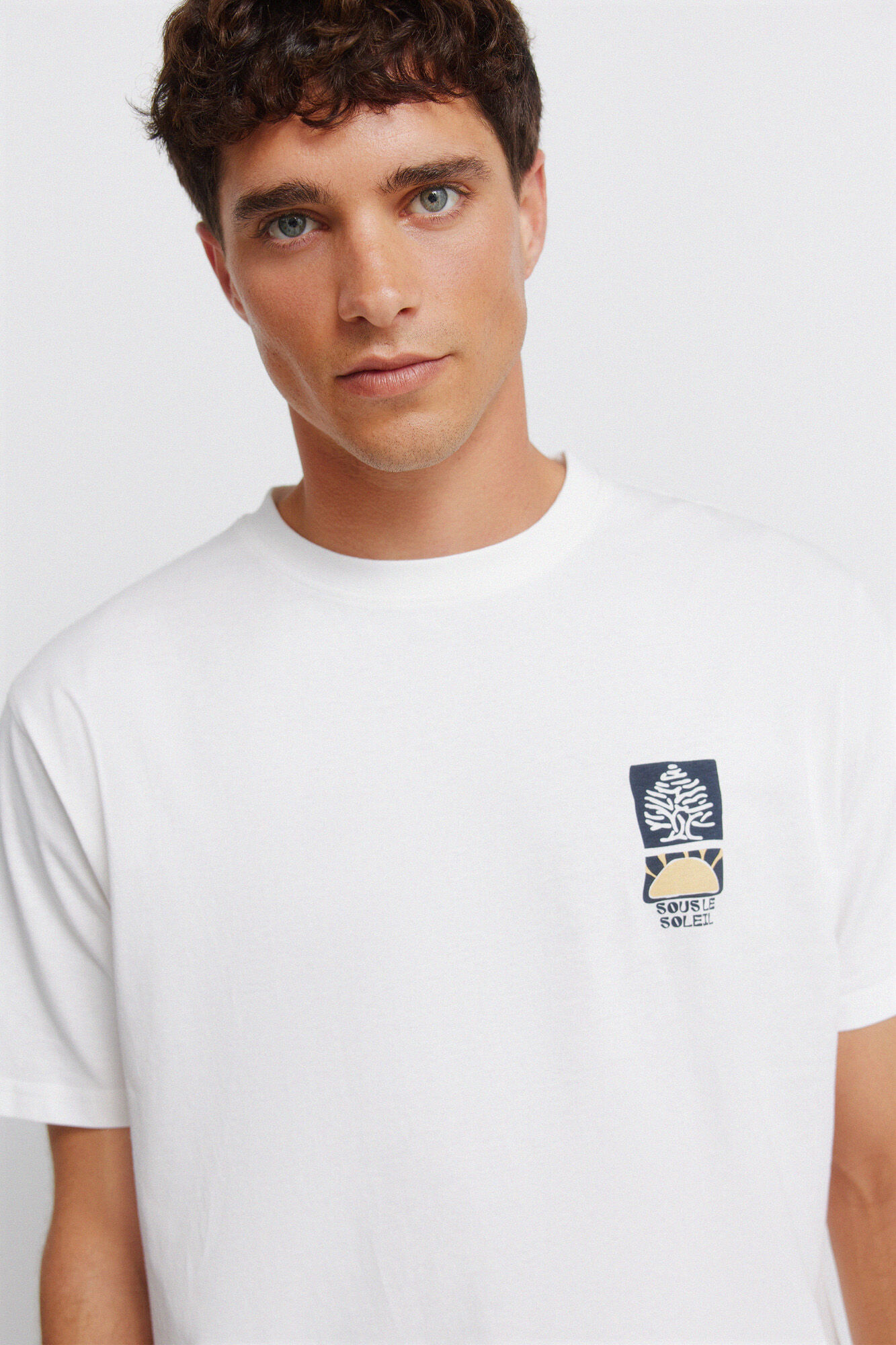 Springfield Playera logo Springfield collage blanco