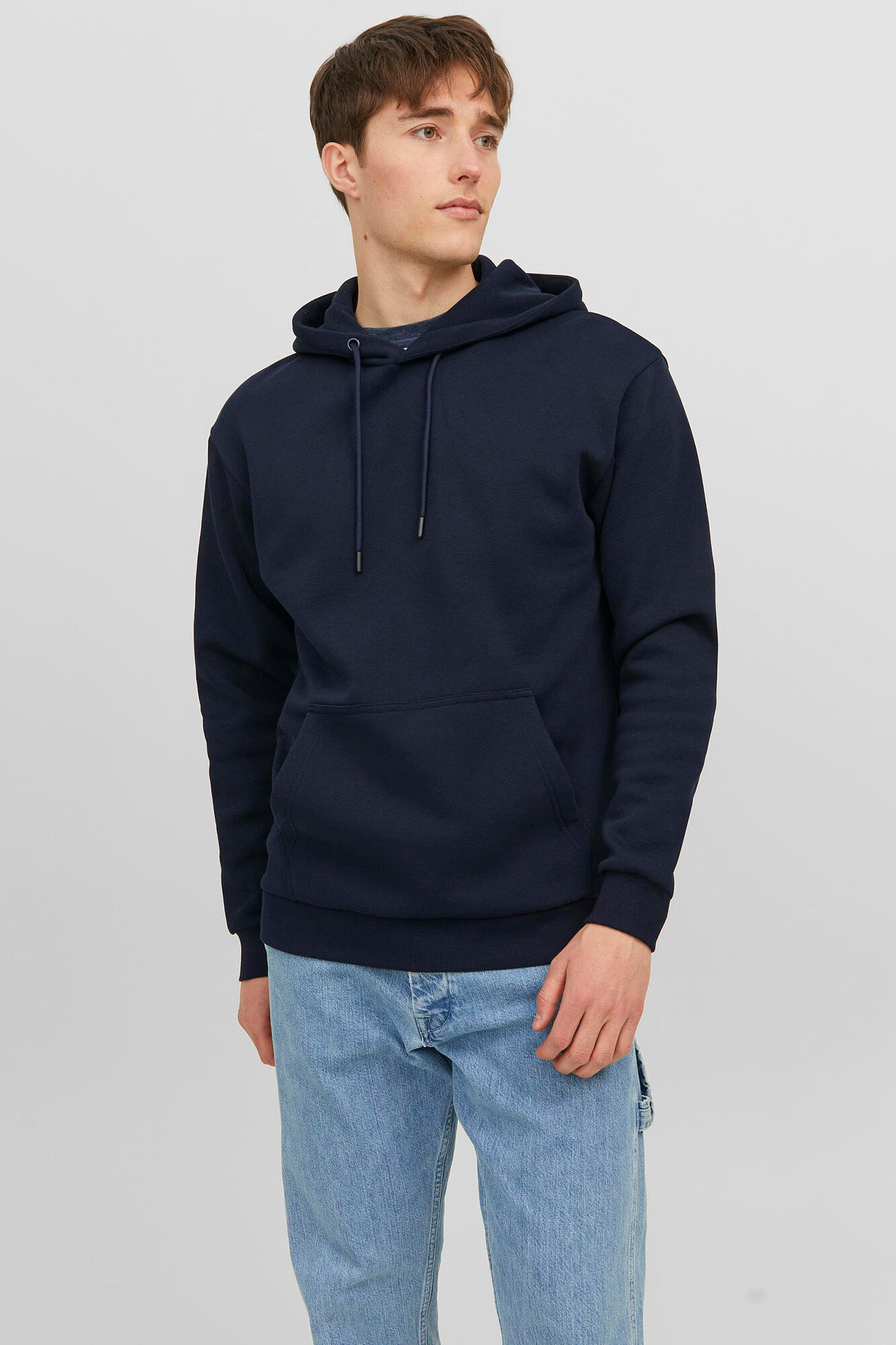 Jack & Jones Sudadera relaxed fit capucha marino