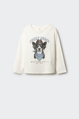 Springfield Kids Playera manga larga perro niña beige
