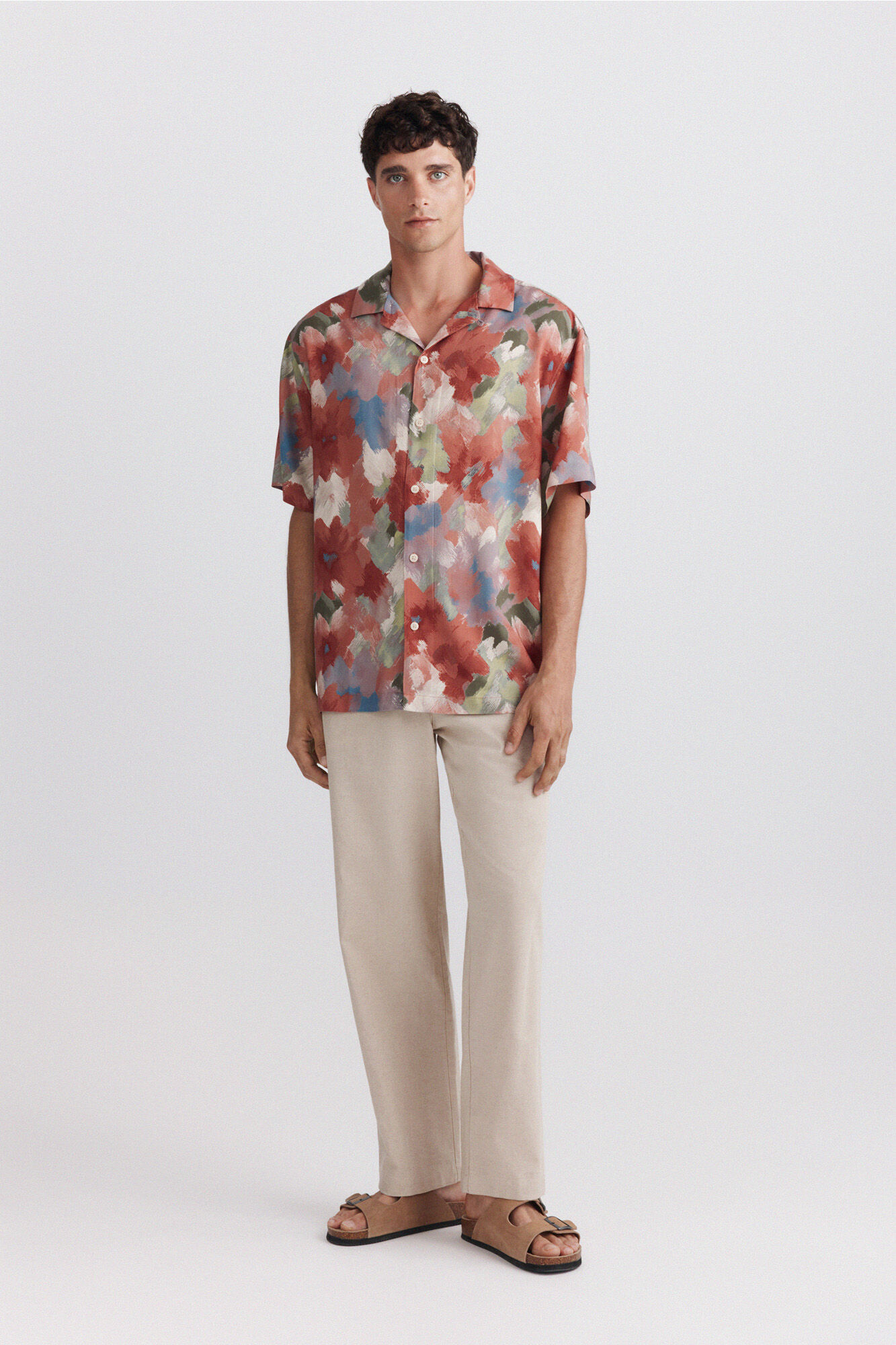 Springfield Camisa bowling estampada
