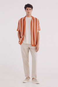 Springfield Pantalón chino comfort slim fit beige