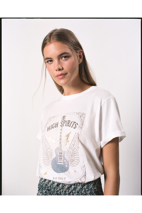 High Spirits Playera Freedom estampado