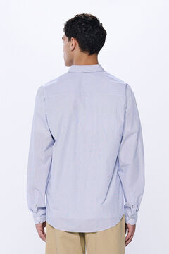 Springfield Camisa popelín rayas azul