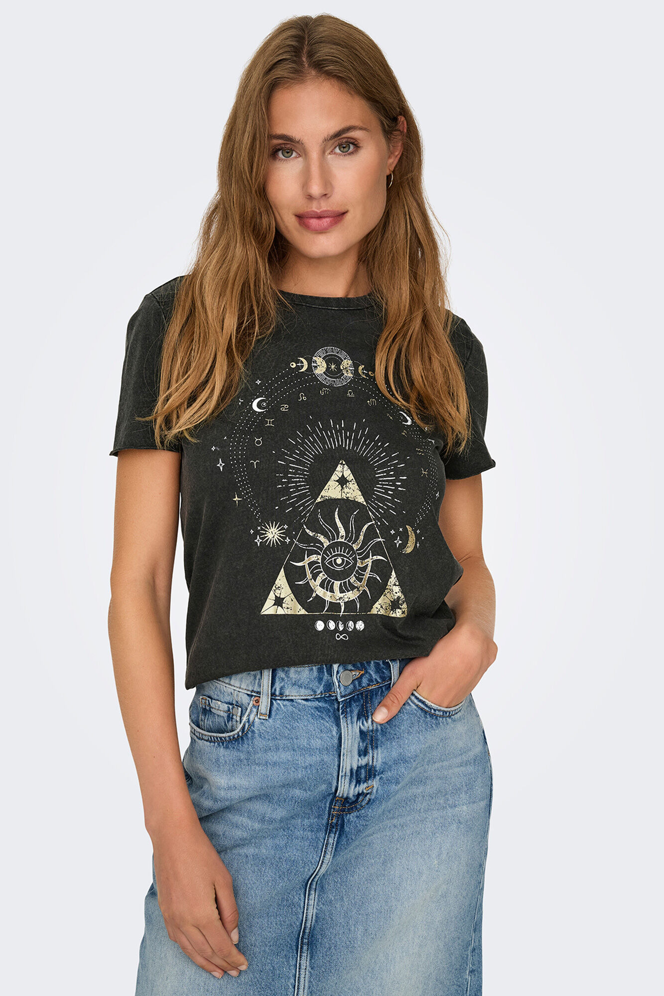 Only Playera estampada de manga corta