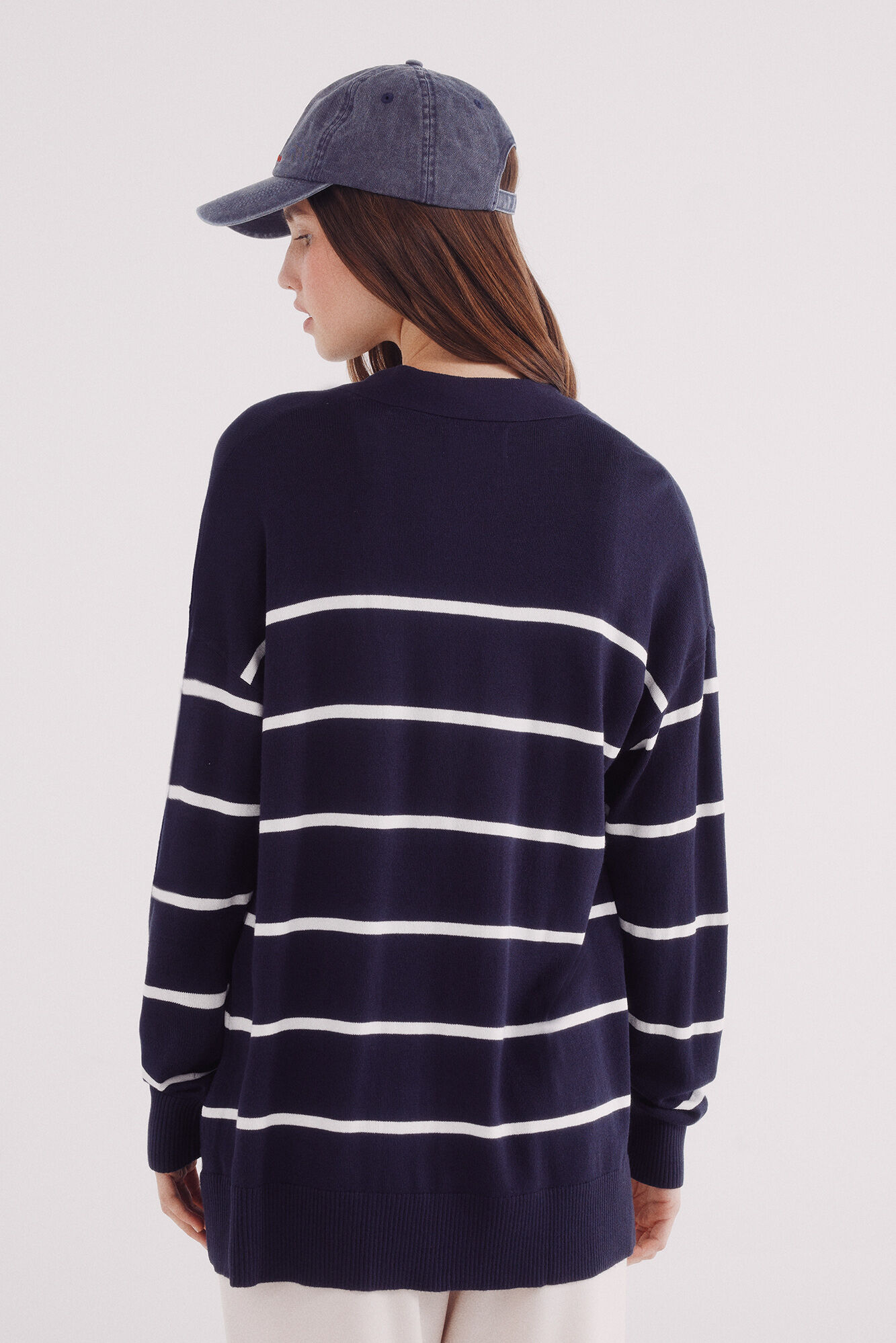 Springfield C&aacute;rdigan abierto ligero marino