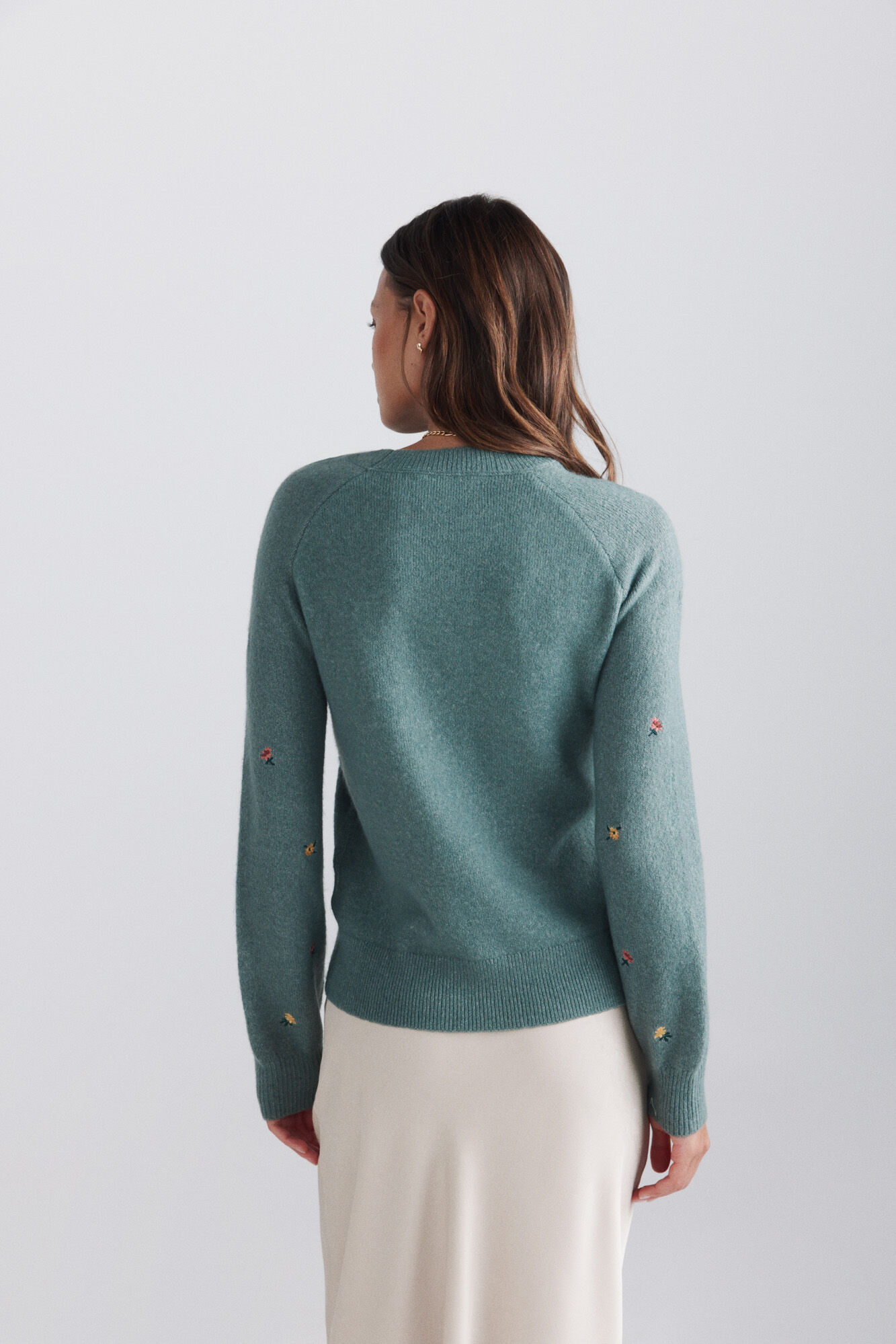 Springfield Su&eacute;ter bordado floral verde