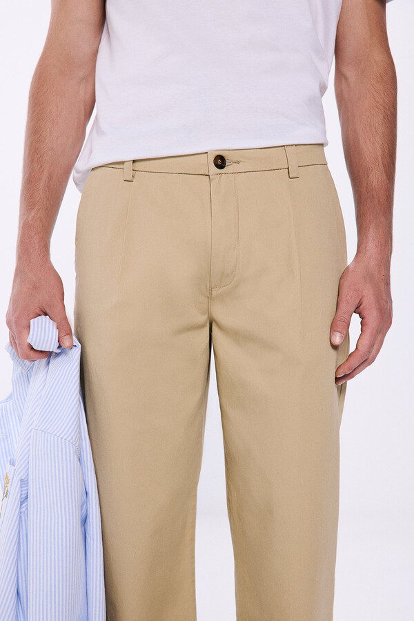 Springfield Pantalón comfort  beige