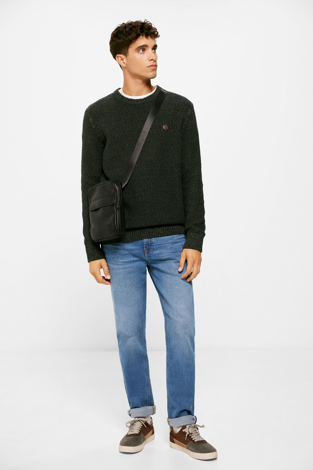 Springfield Su&eacute;ter estructura fantas&iacute;a verde