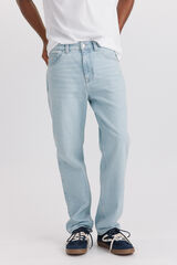 Springfield Jeans lavado claro straight fit azul indigo