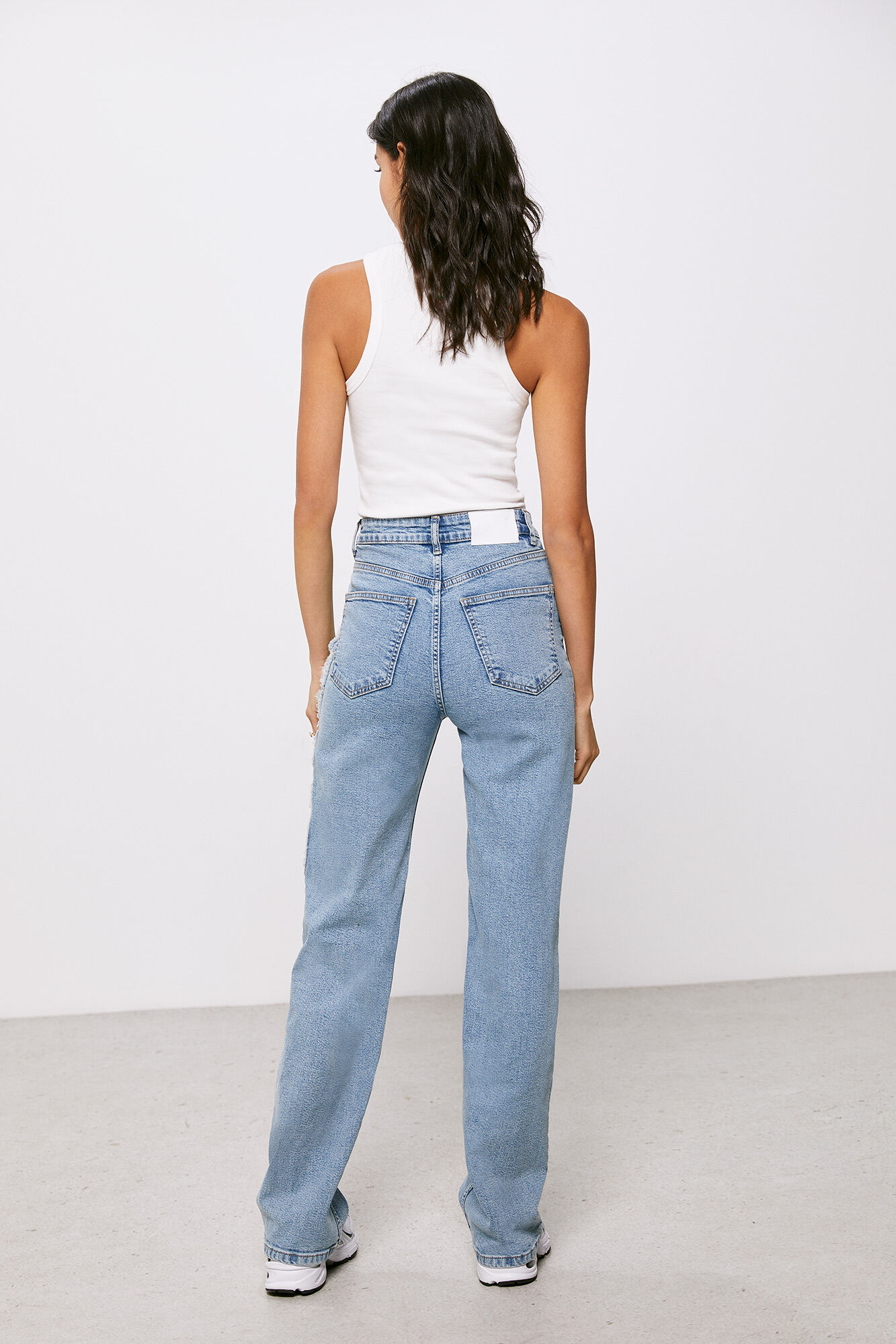 High Spirits Jeans Fleur azul