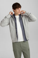 Springfield Sudadera b&aacute;sica abierta gris