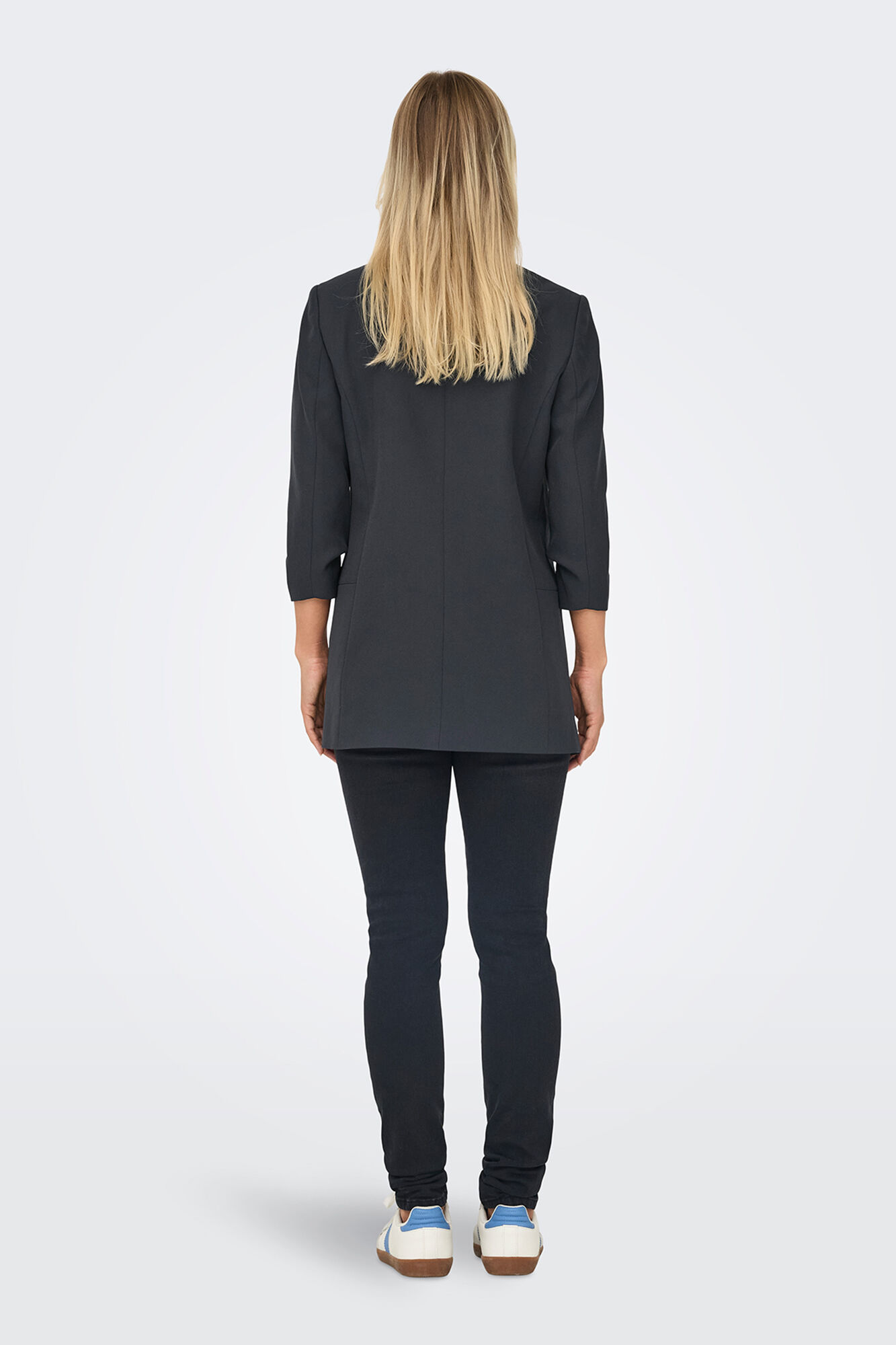 Only Blazer abierta manga remangada gris