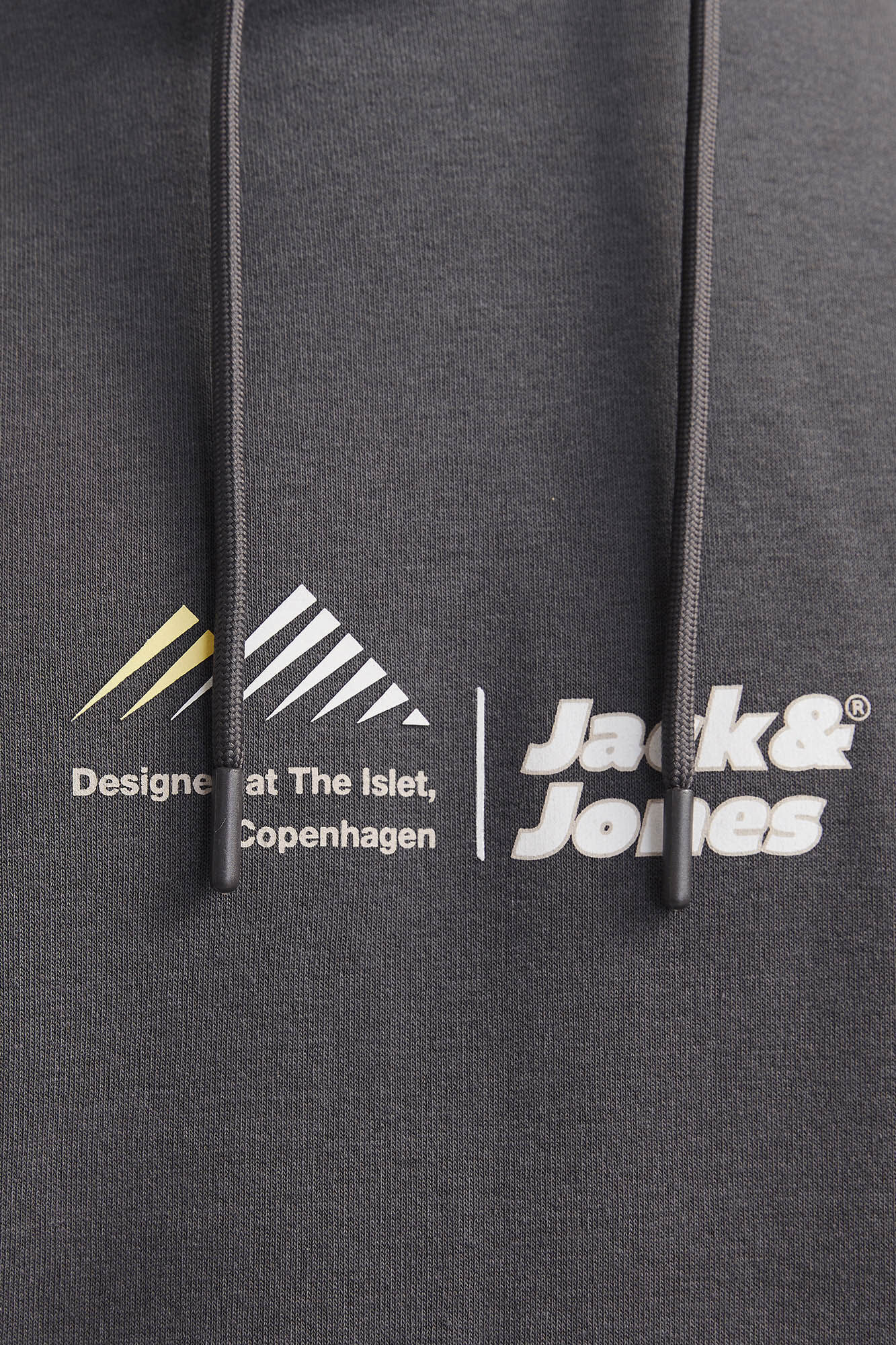 Jack & Jones Sudadera relaxed fit capucha gris