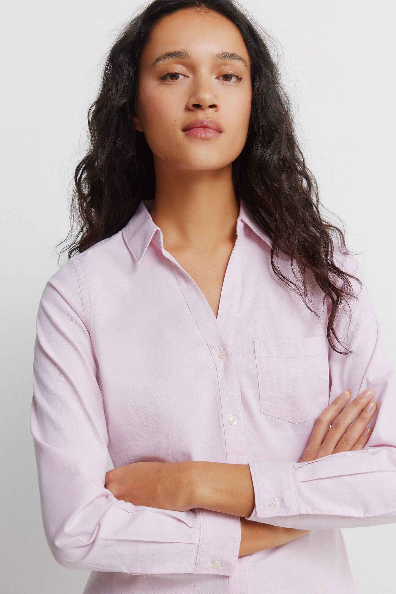 Springfield Camisa de algod&oacute;n Oxford con escote en PICO