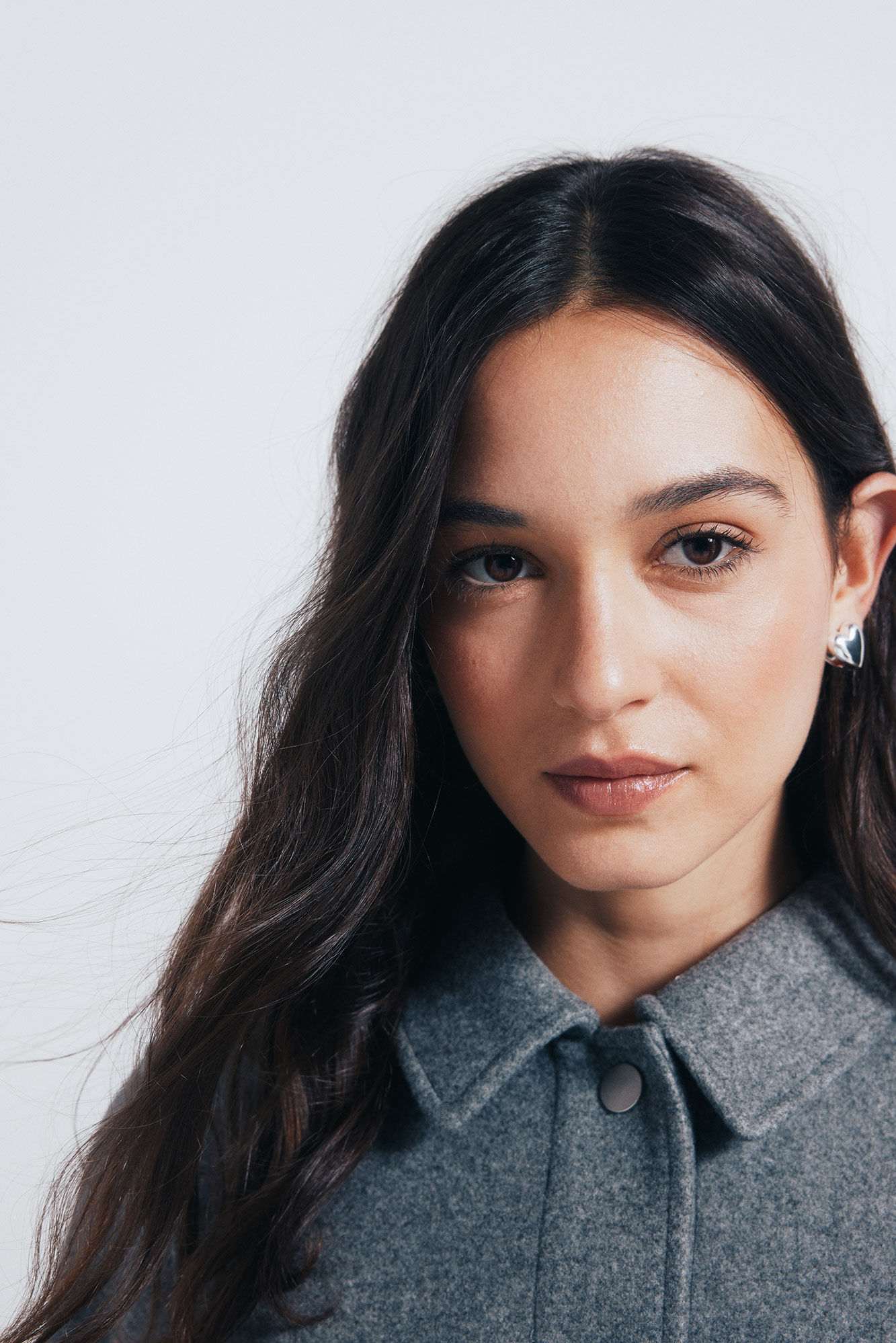 Springfield Chamarra short de felpa gris