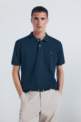 Springfield Polo piqué básico regular fit azul