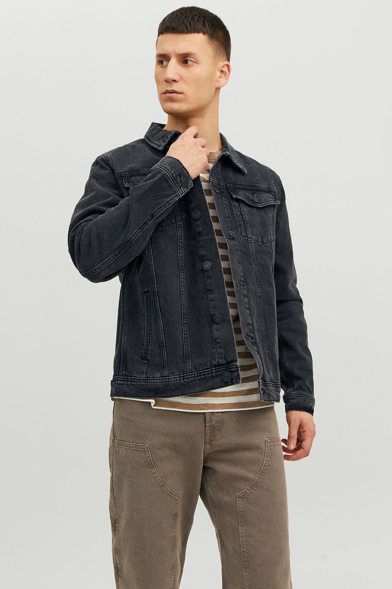 Jack & Jones Cazadora denim negro