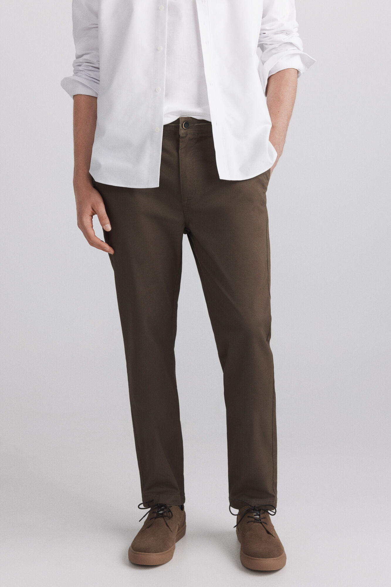 Springfield Pantal&oacute;n chino microestampado slim fit