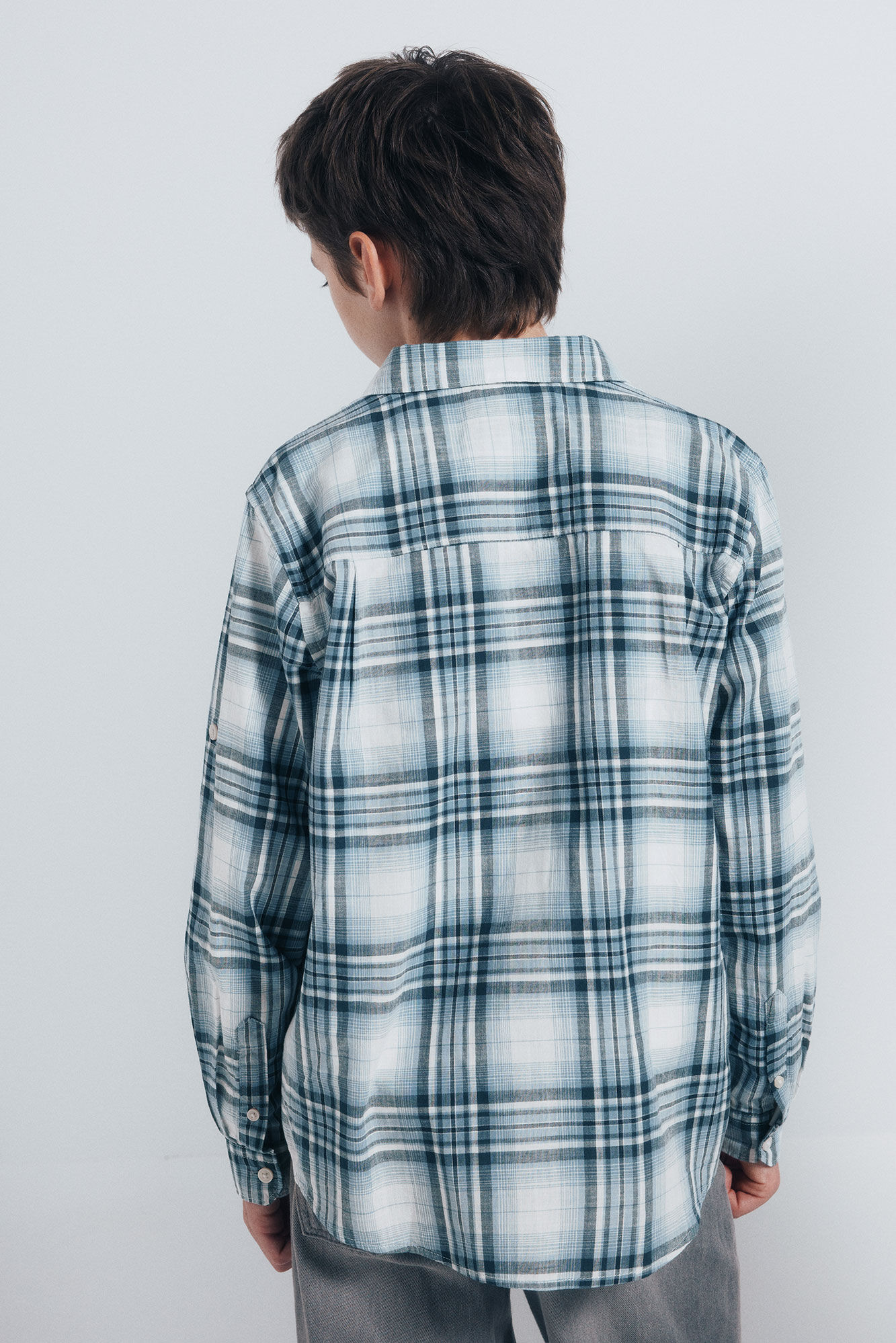 Springfield Kids Camisa cuadros le&ntilde;ador ni&ntilde;o azul indigo