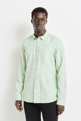 Springfield Camisa estructura bicolor kaki