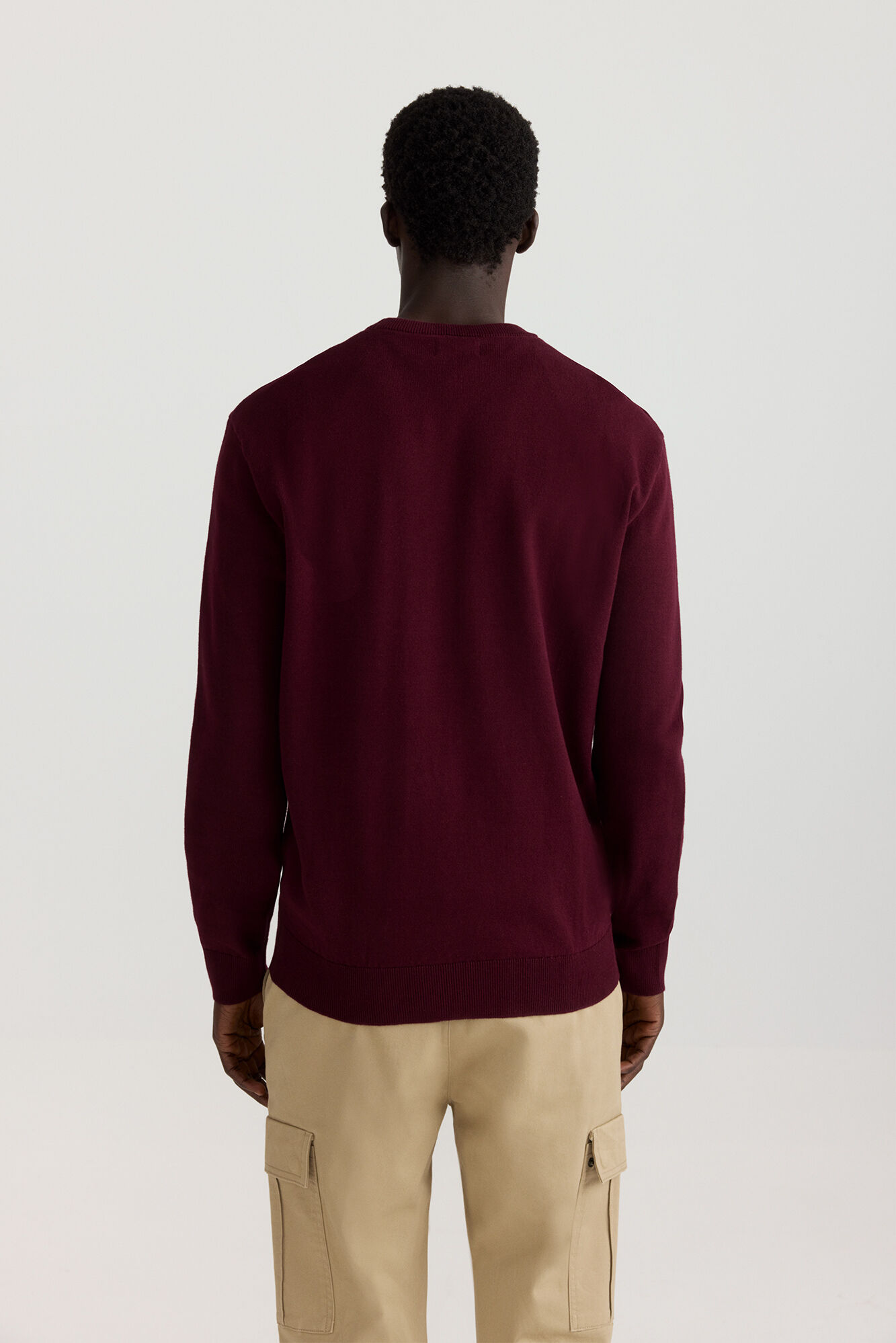 Springfield Su&eacute;ter b&aacute;sico cuello redondo rojo