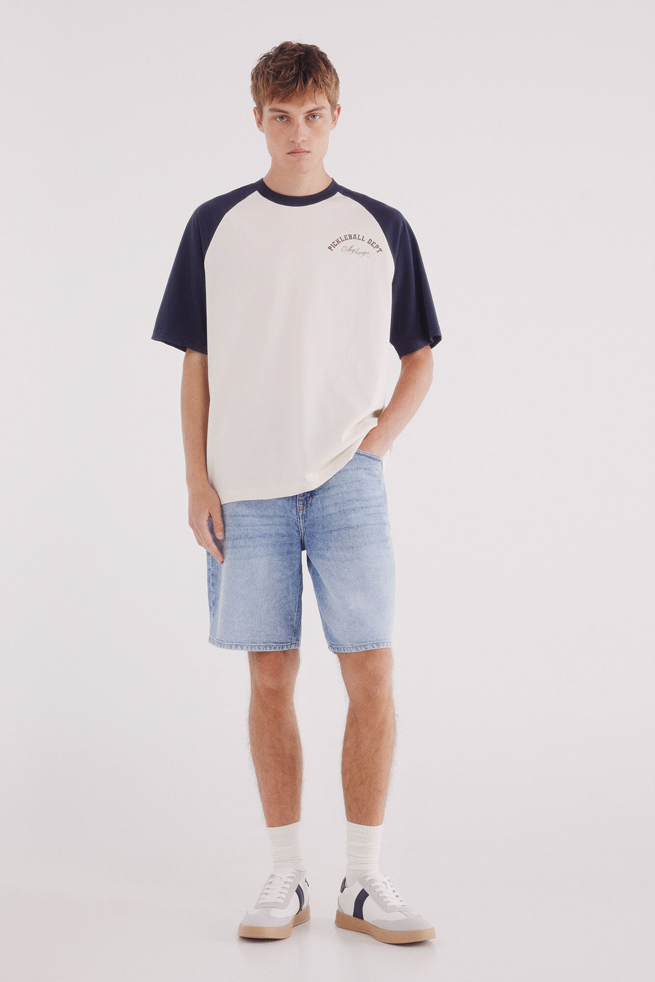 Springfield Camisa ragl&aacute;n de picketball blanco