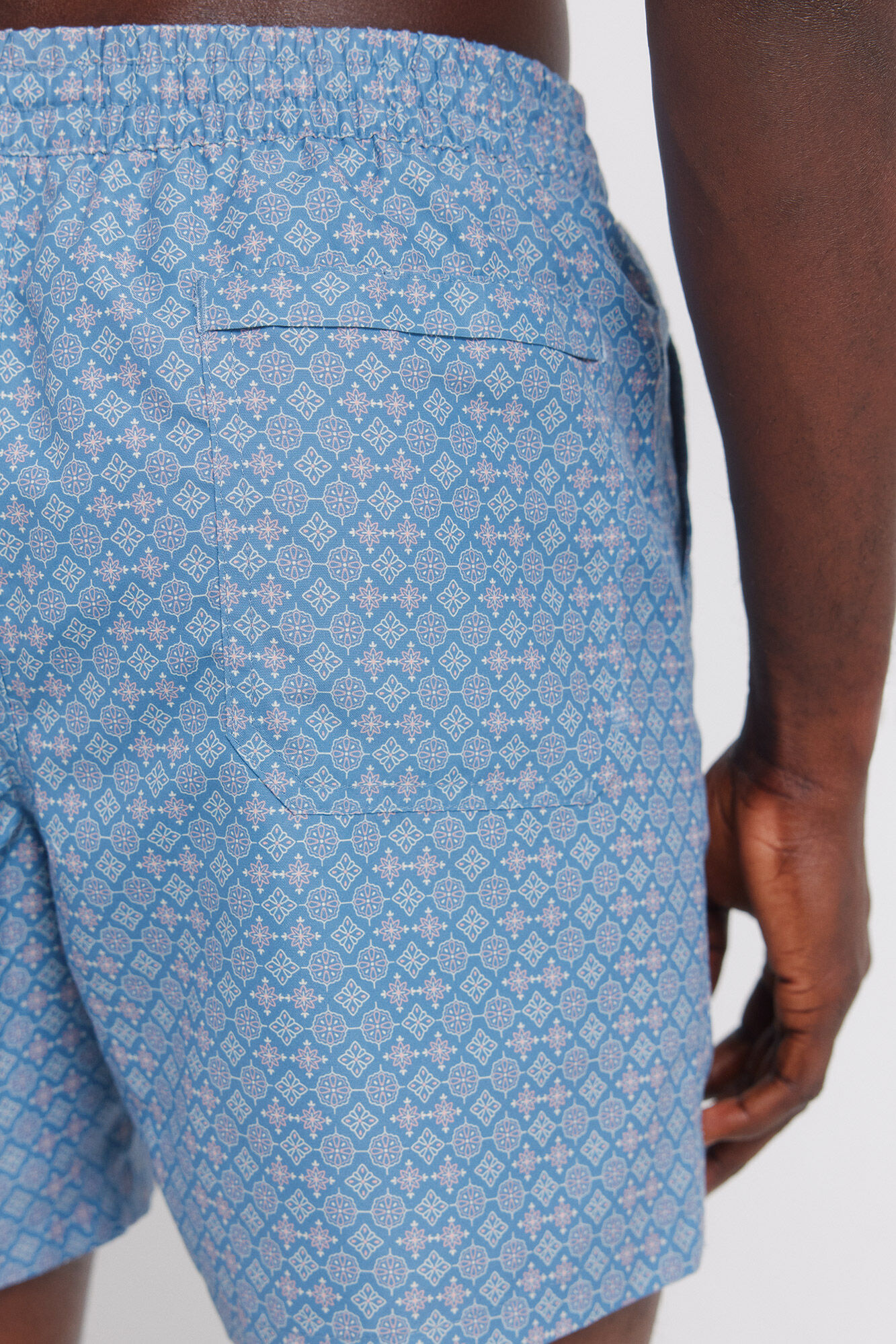 Springfield Traje de ba&ntilde;o estampado de mosaico azul