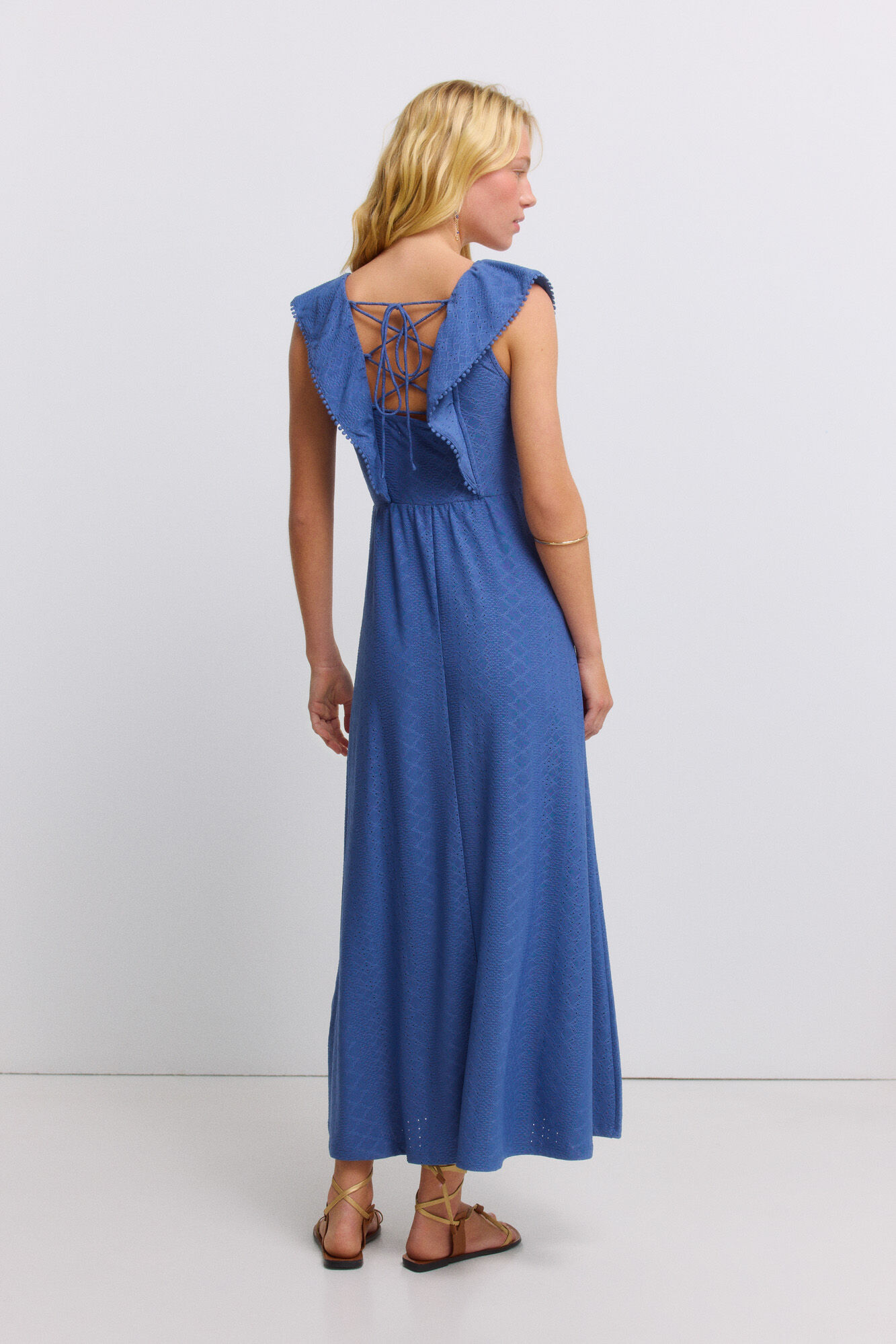 Springfield Vestido midi con volantes