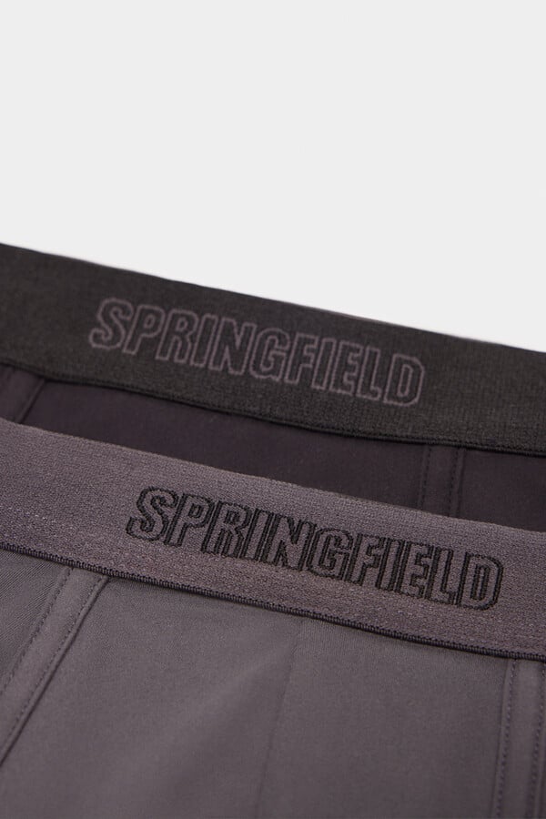 Springfield Pack 2 boxers básicos microfibra negro