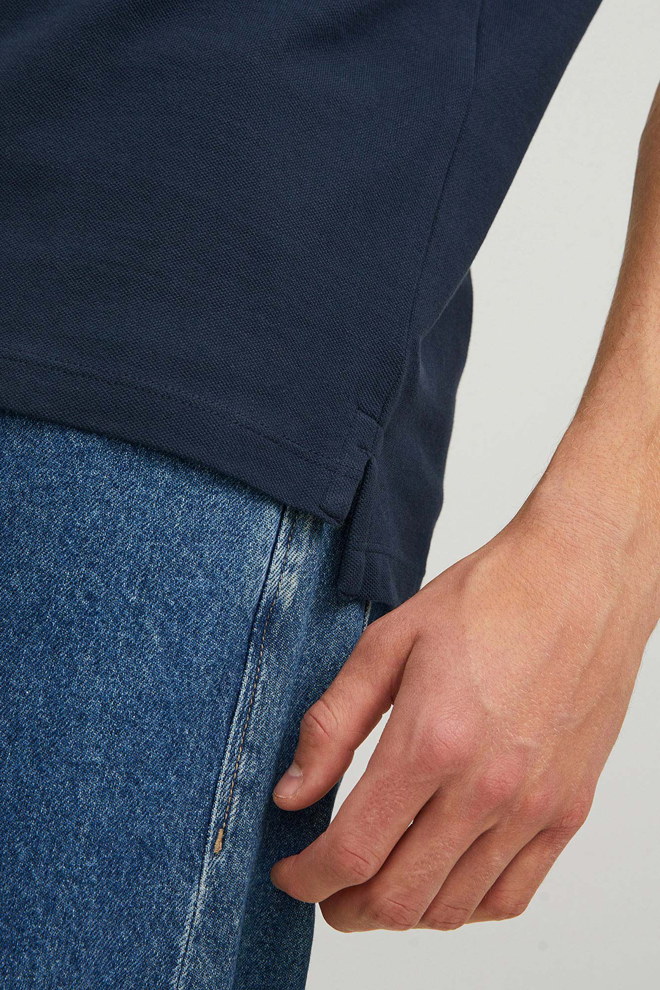 Jack & Jones Polo slim fit azul tinta