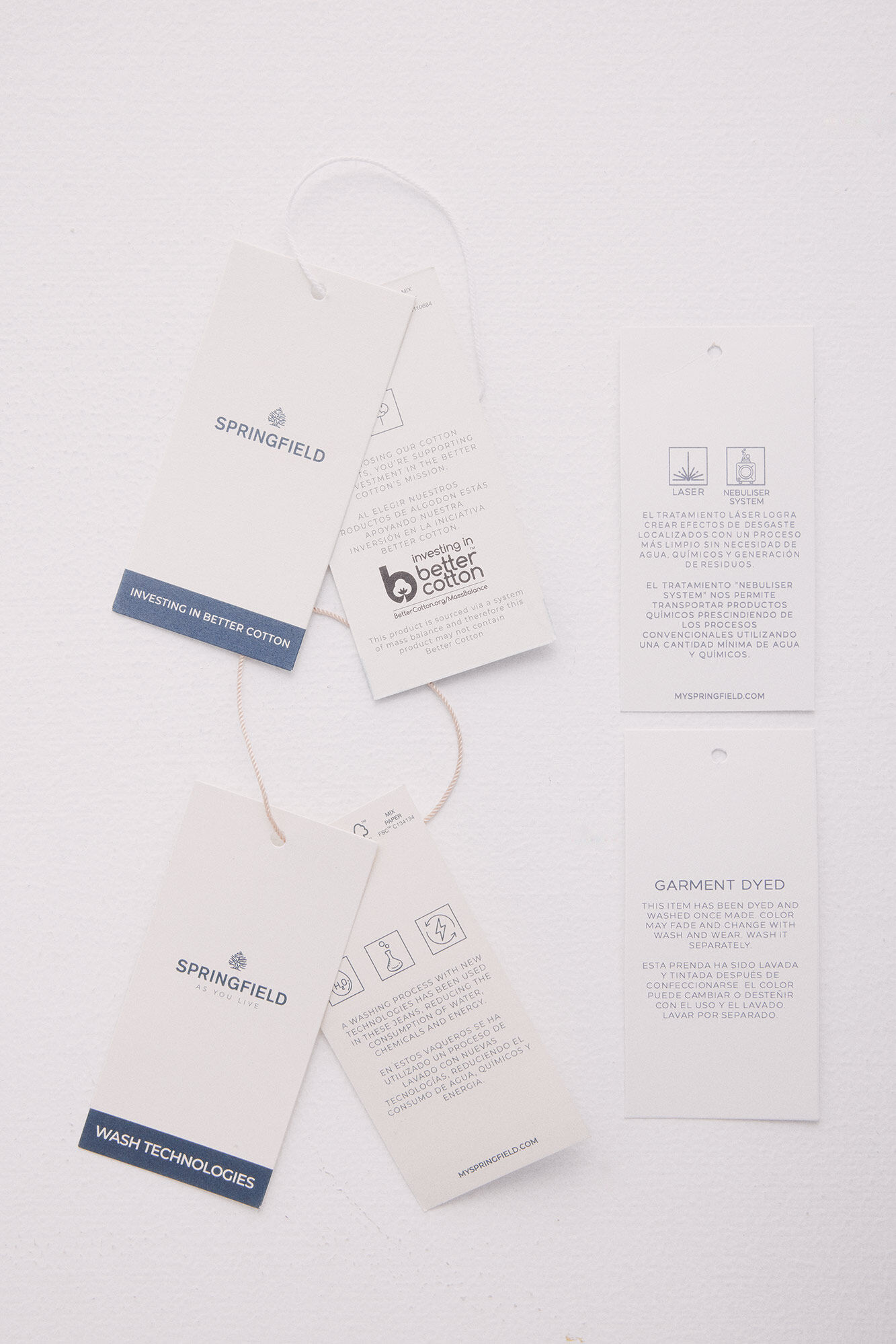 Springfield Bermuda color lavada slim fit azul