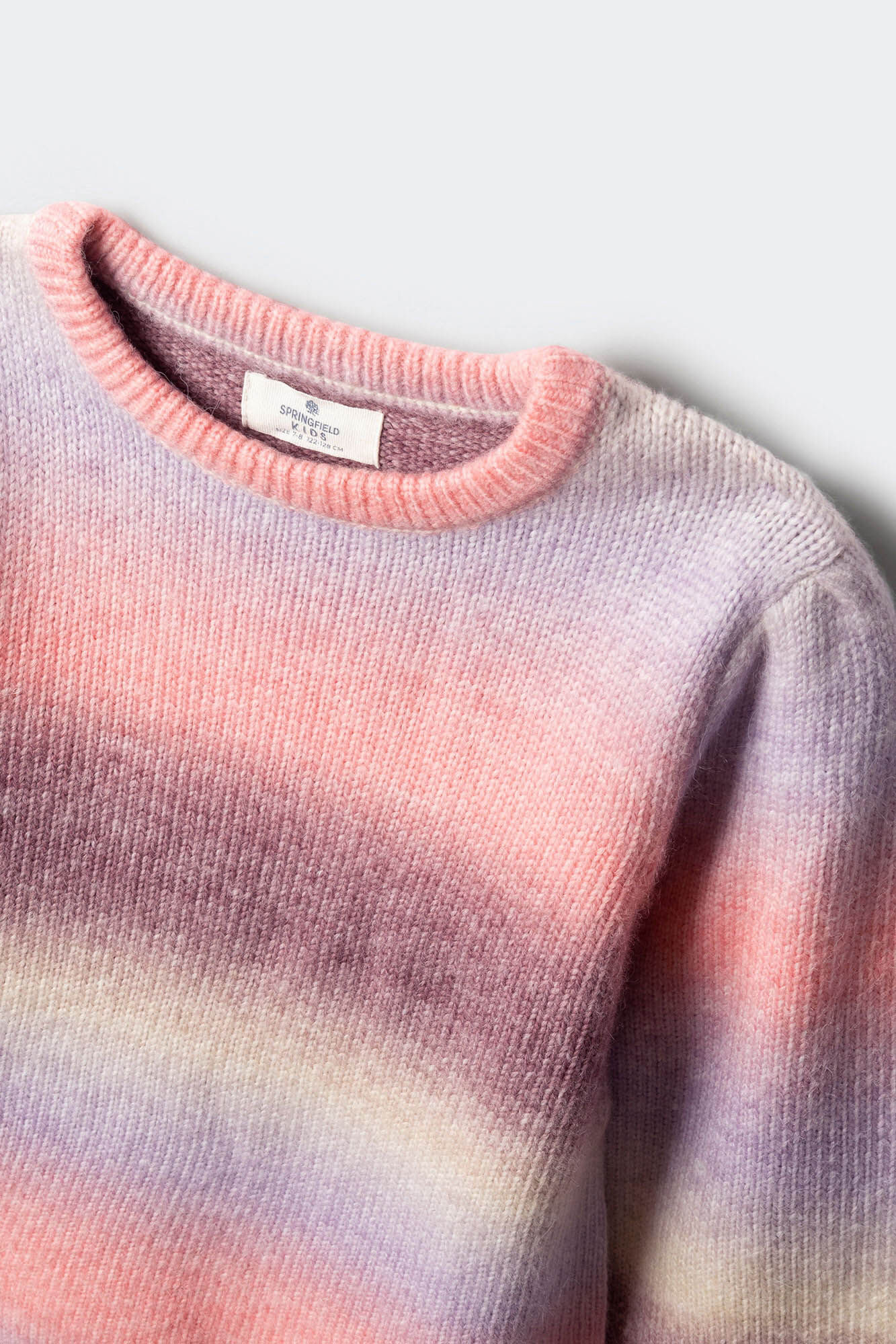 Springfield Kids Jersey de rayas llamativas para ni&ntilde;as. rosa