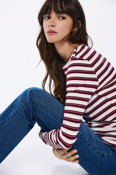Springfield Playera rayas lurex púrpura