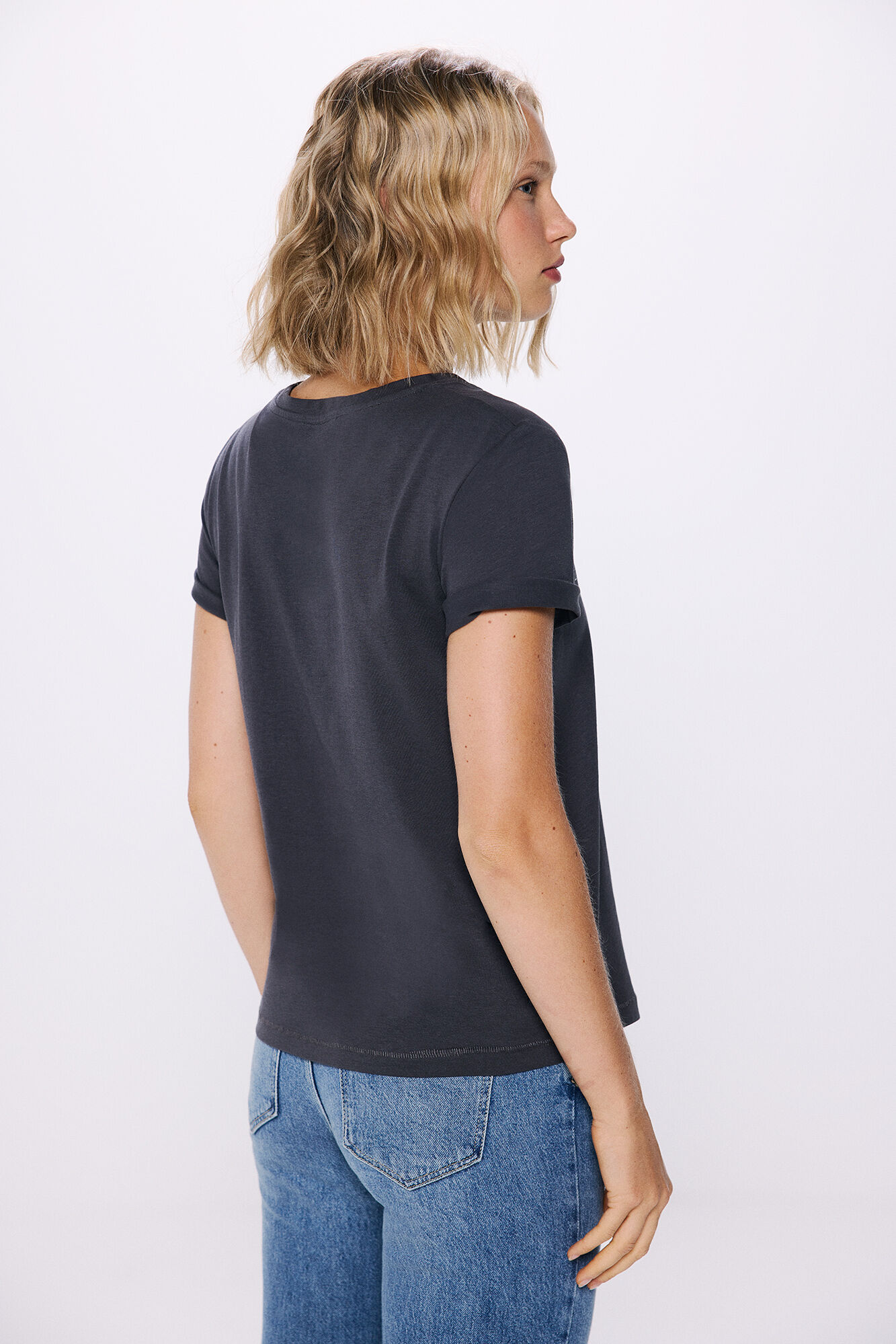 Springfield Playera gr&aacute;fica gris