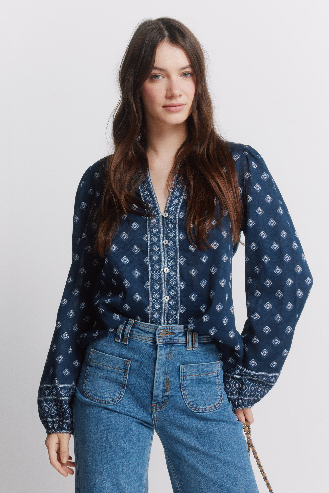 Springfield Camisa manga larga estampada