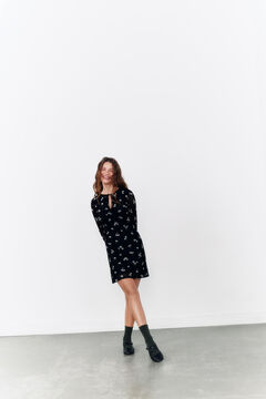 Springfield Vestido "Zarzo"  negro