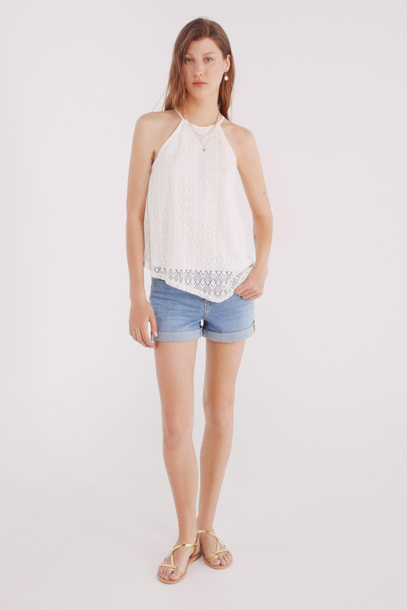 Springfield Shorts jeans algod&oacute;n