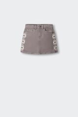 Springfield Kids Falda ikat lateral ni&ntilde;a gris
