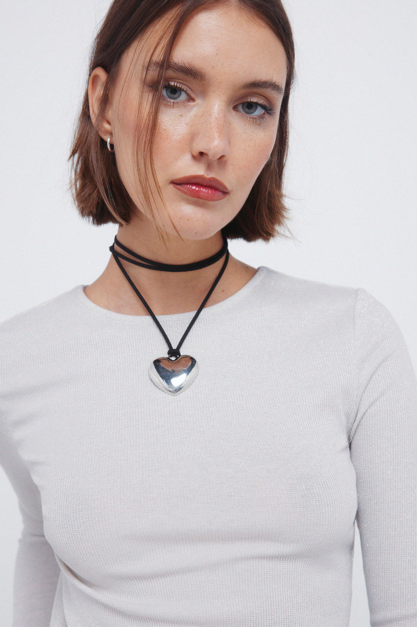 Springfield Playera con escote de l&uacute;rex gris