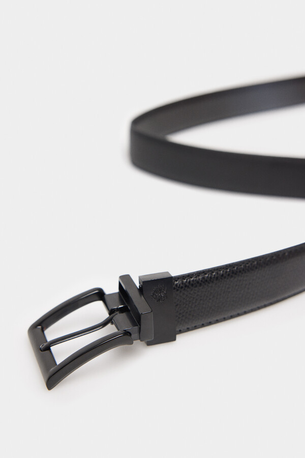 Springfield Cinturón piel reversible smart negro