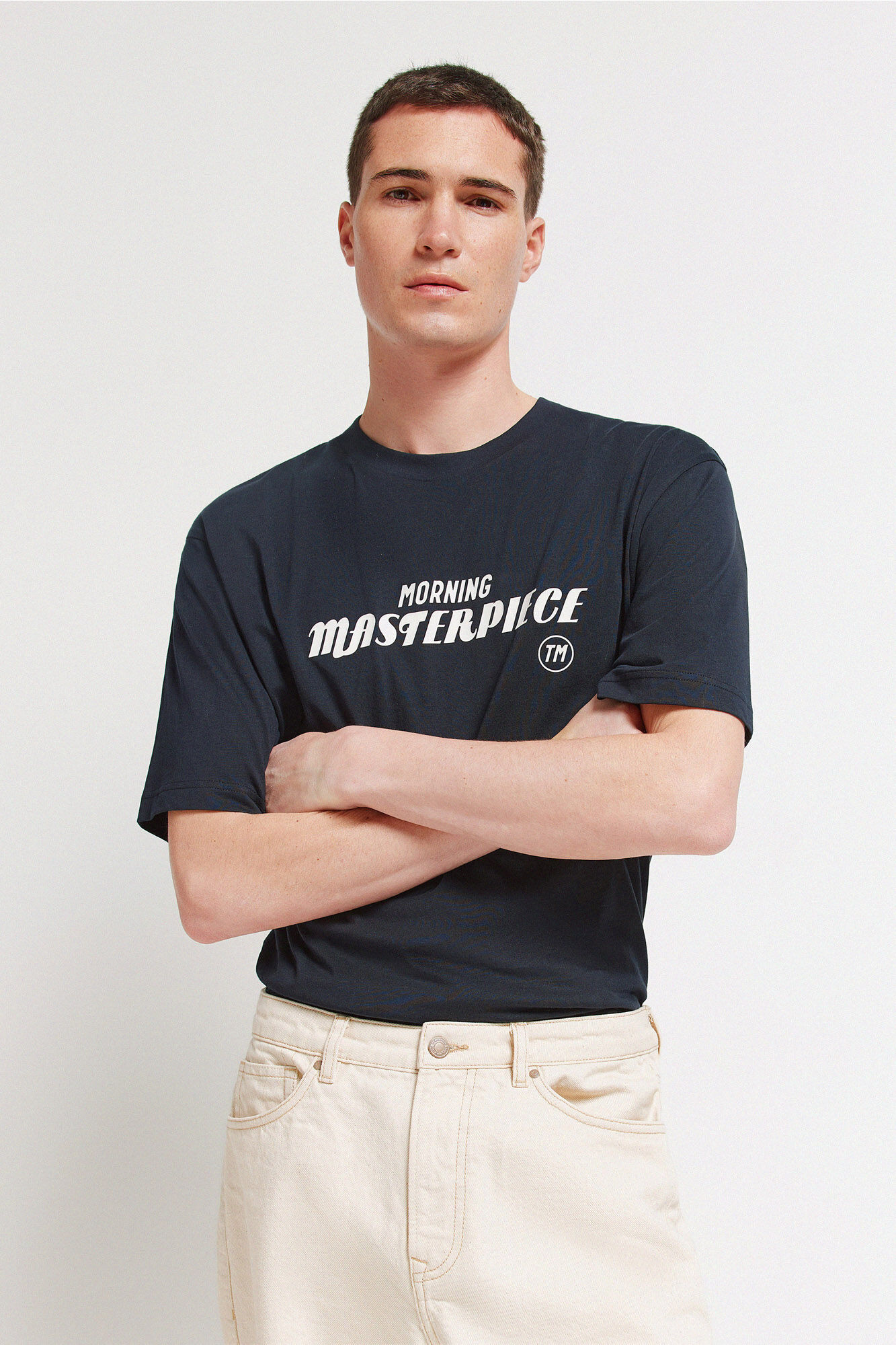 Springfield Jeans corte recto crudo blanco