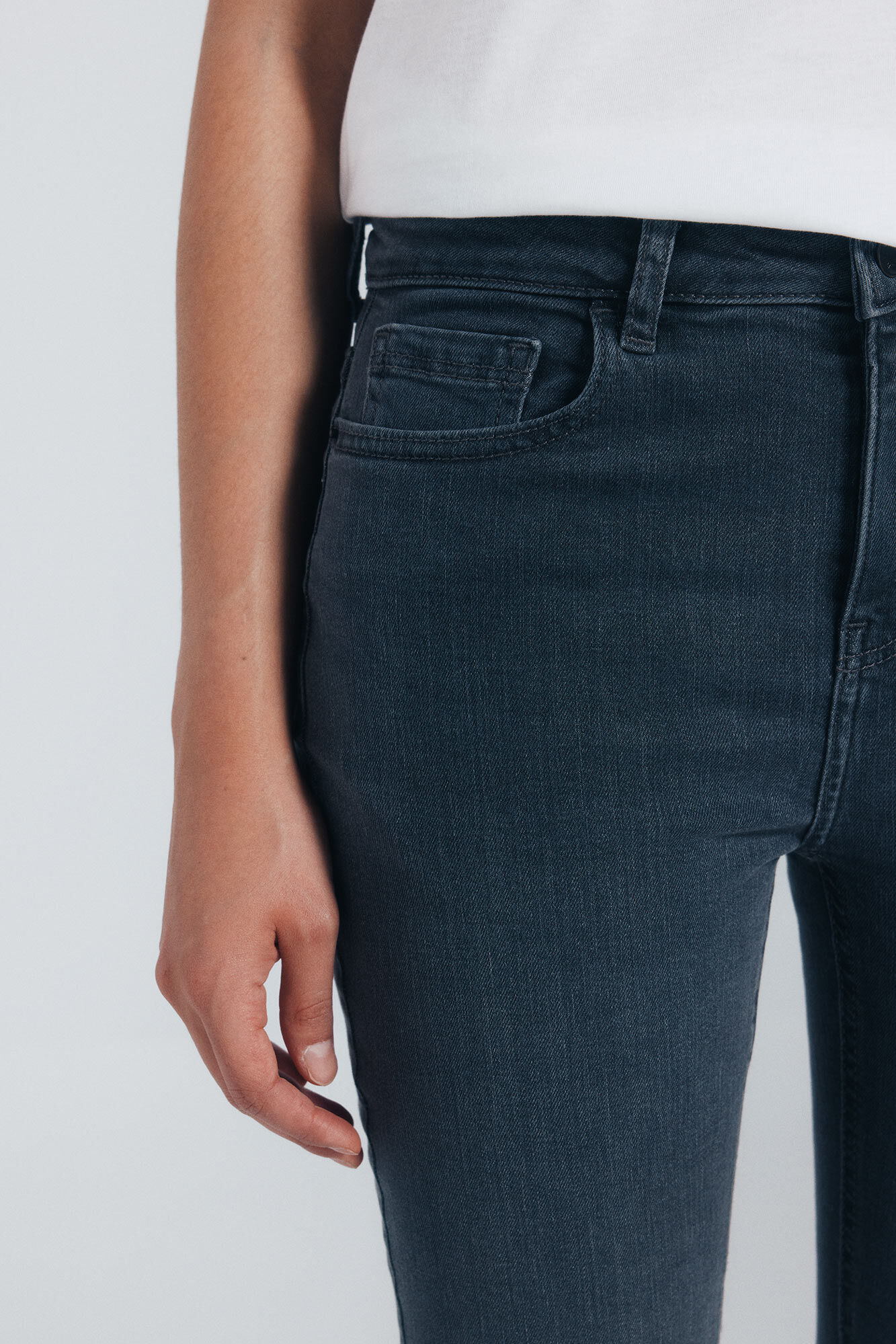 Springfield Jeans kick flare gris